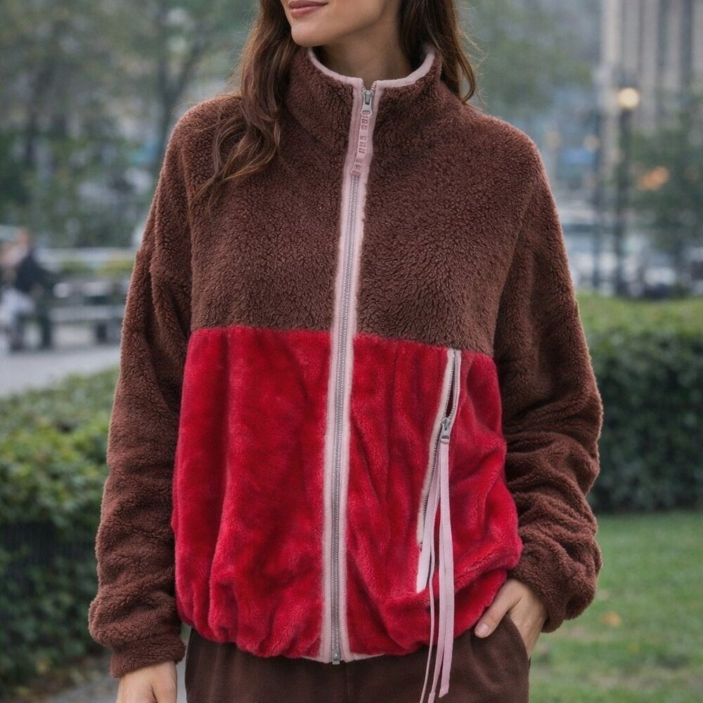 Cute and cozy casual UGG Zip-Up Fleece Jacket